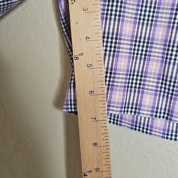 Lady Hagen 8 Purple Plaid Golf Bermuda Shorts W Bow Waist - Picture 7 of 9